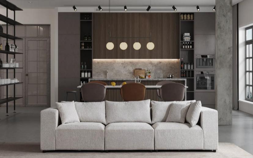 Canapé Modulable Azra Chenille