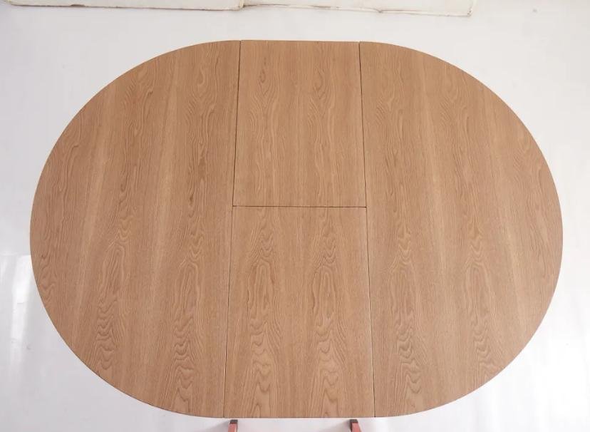 TABLE REPAS LILIPUTIEN EXTENSIBLE CHENE NATUREL 120/160x75cm - Image 3