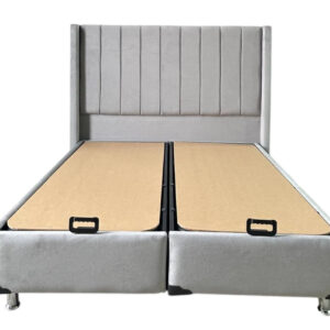 LIT COFFRE TOKYO BOX VELOURS GRIS