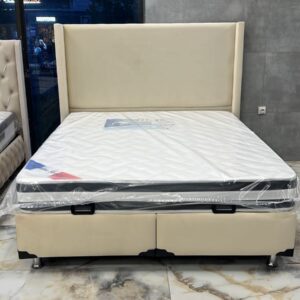 LIT COFFRE COCO BOX VELOURS BEIGE