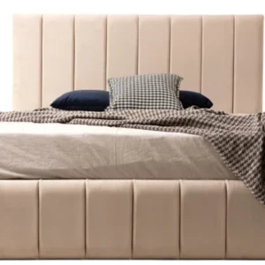 Cadre De Lit POLO BEIGE - Velours