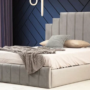 Cadre De Lit NATURA GRIS - Velours