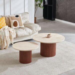 GIGOGNE DUO PILA NOYER - Travertine CERAMIQUE