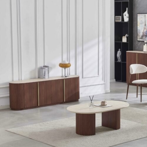 MTV CALYPSO NOYER PLATEAU TRAVERTIN CERAMIQUE