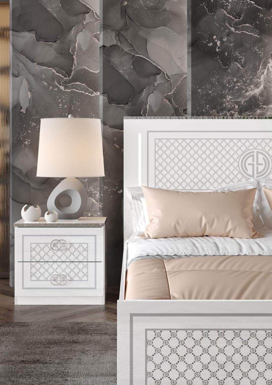 CHAMBRE A COUCHER GUGI BLANC ARGENT 799 - Image 4