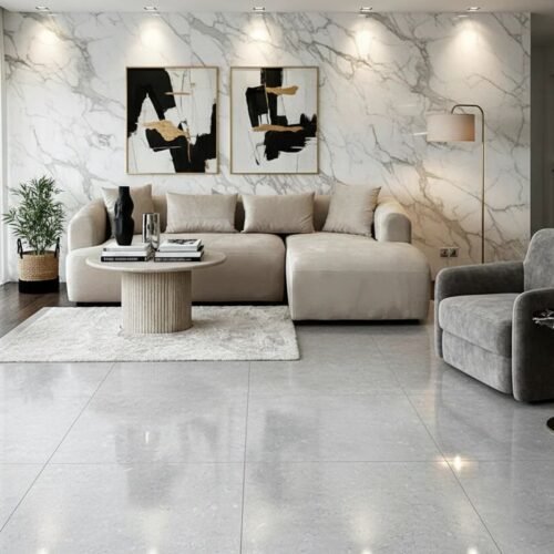 Canape d'angle Ela Velours Beige