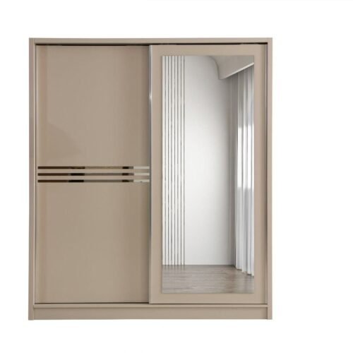 ARMOIRE COULISSANTE ARGENT 160