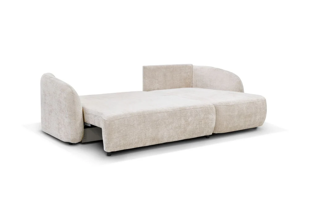 Canapé D'angle convertible Porto Marbella Blanc Cassé - Image 4