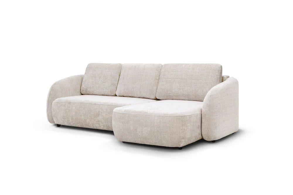 Canapé D'angle convertible Porto Marbella Blanc Cassé - Image 3